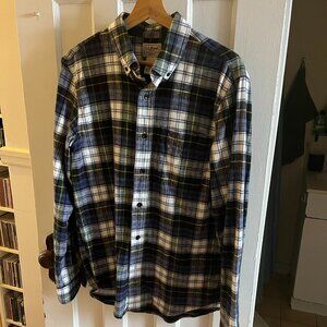 L.L. Bean Vintage Tartan Scotch Plaid Flannel Shirt